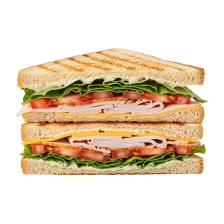 Turkey Club w/ fries