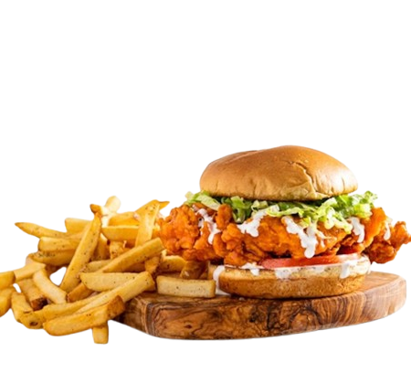 Buffalo Chicken Sandwich w/ fries